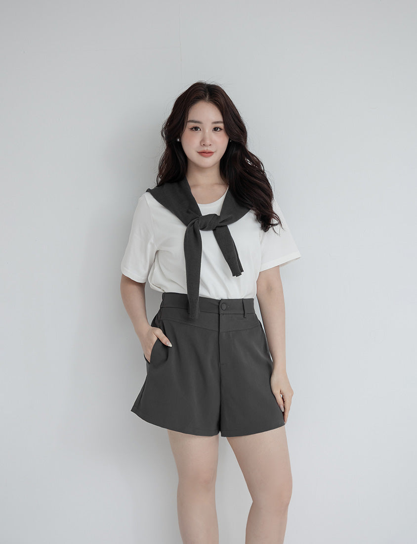 MISS. Summer Structured Plus Size Tailored Shorts