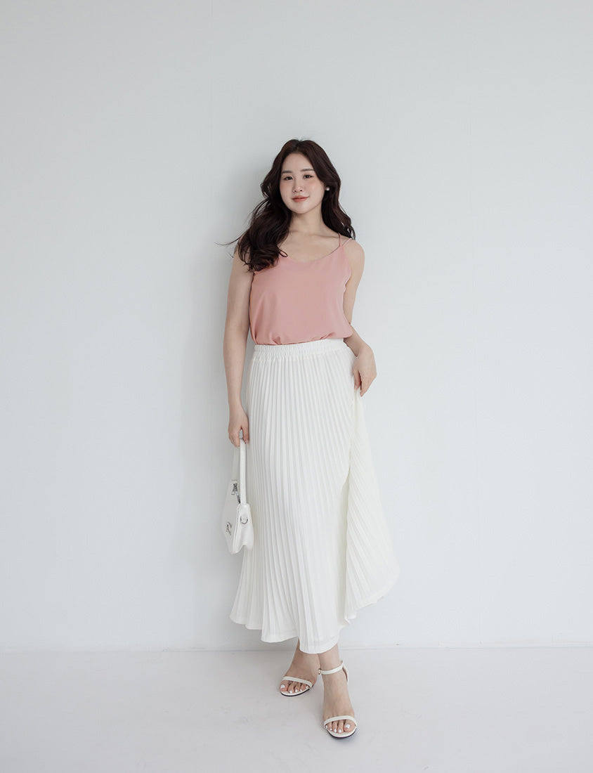 MISS. 2-Way Crinkle Chiffon Plus Size Tank Top