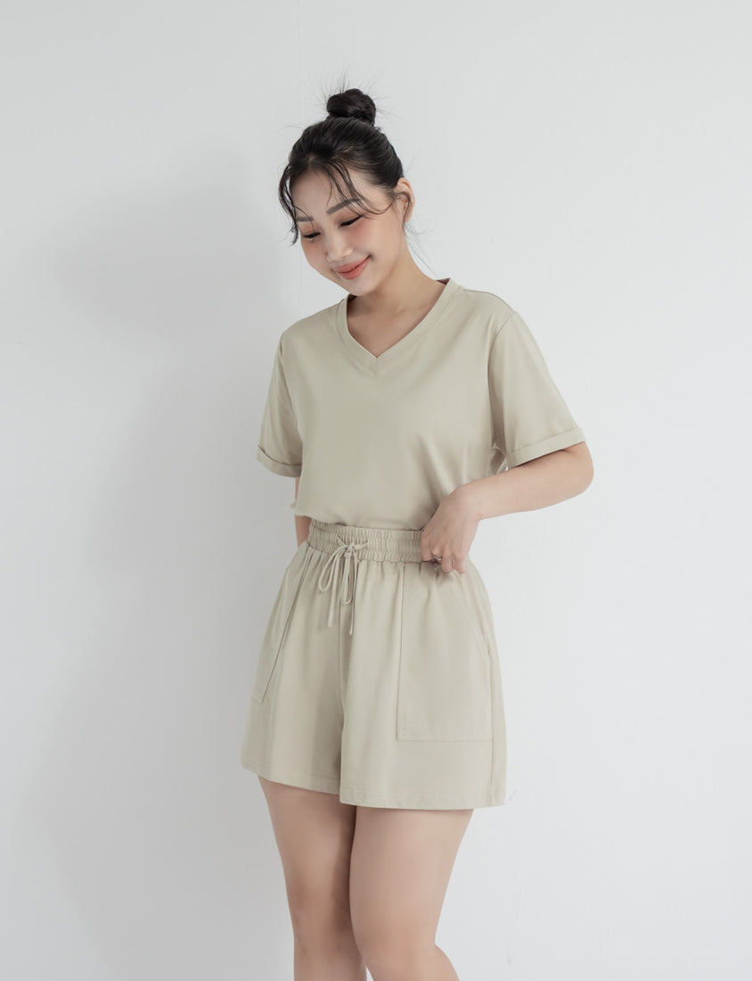 Instant Icy Cooling Sorona Drawstring Plus Size Shorts