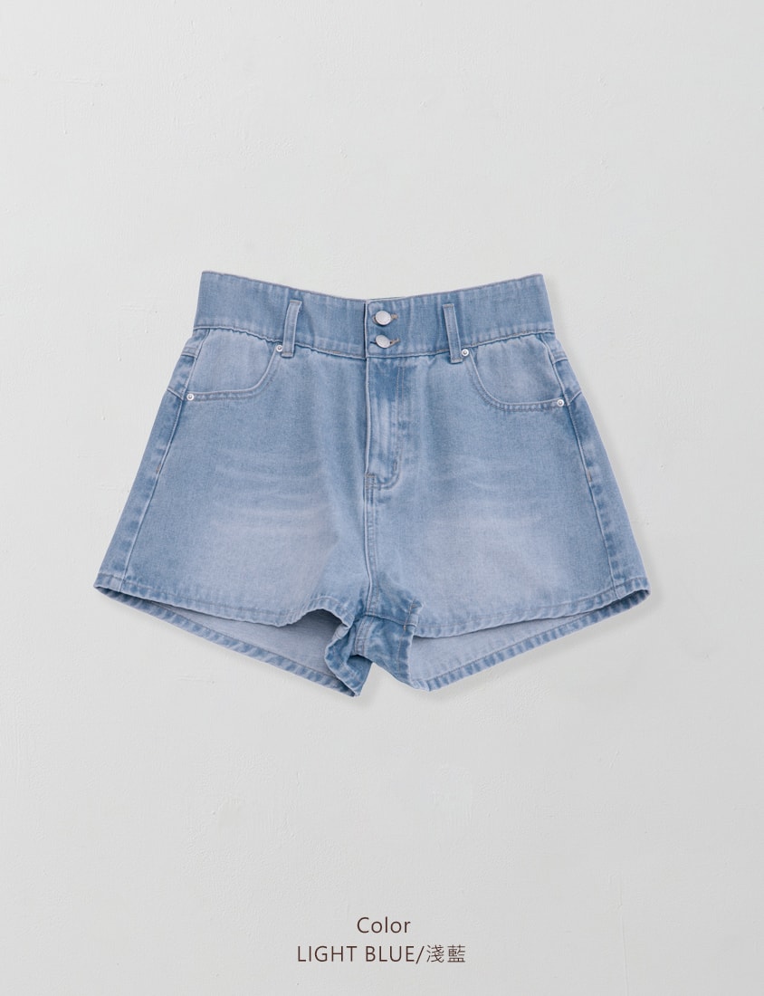 High Waist Hip-Lifting Stitch Plus Size Denim Shorts
