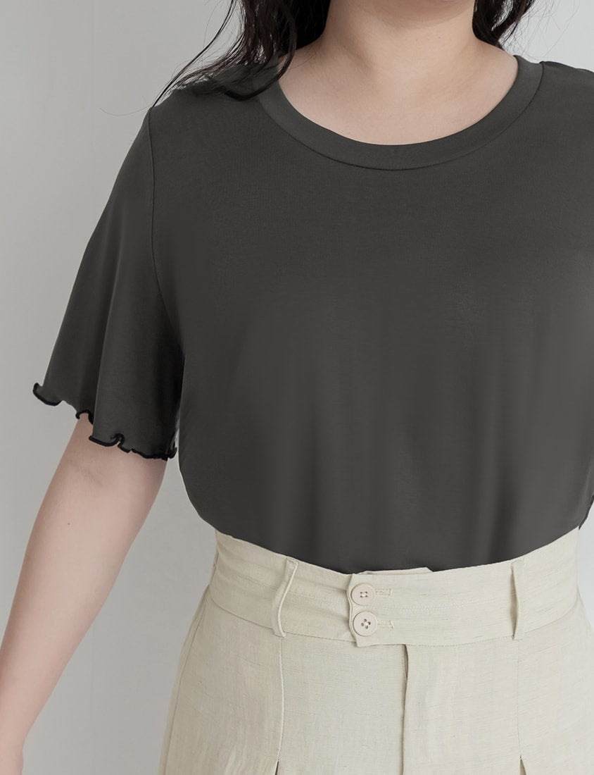 (Crew Neck) Zero Sweat Mark Cooling Plus Size Tee