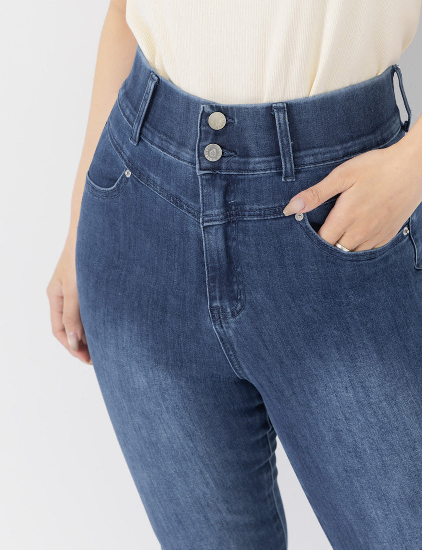 Ultra High Waist Tummy Flattering Long Leg Plus Size Jeans