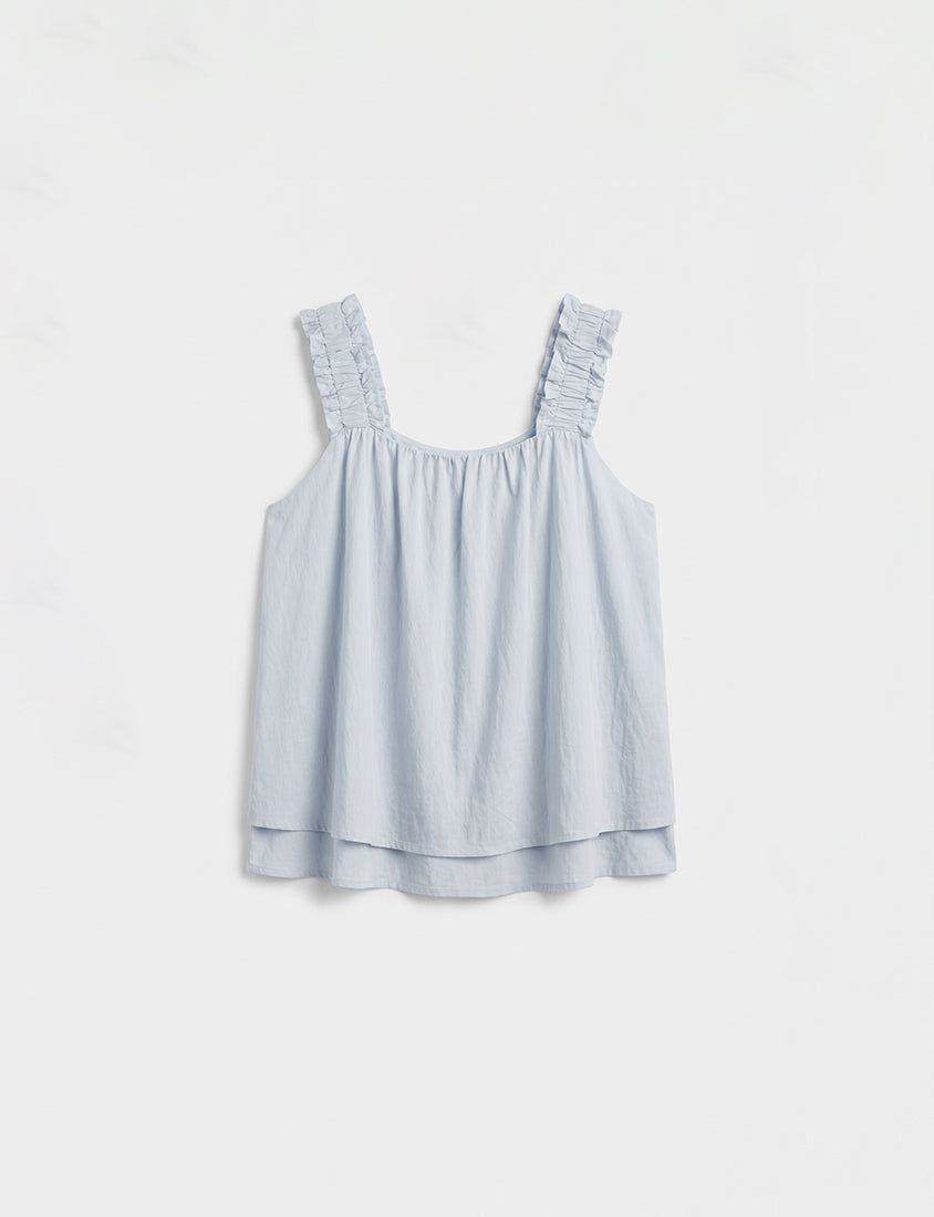 Cooling Crinkle Elastic Double-Layer Plus Size Tank Top