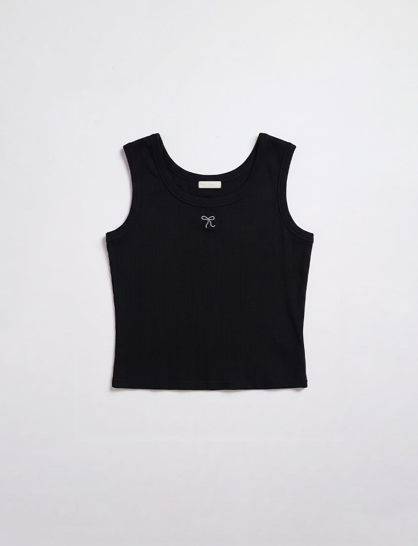 Versatile Square Neck Butterfly Embroidered Plus Size Tank Top