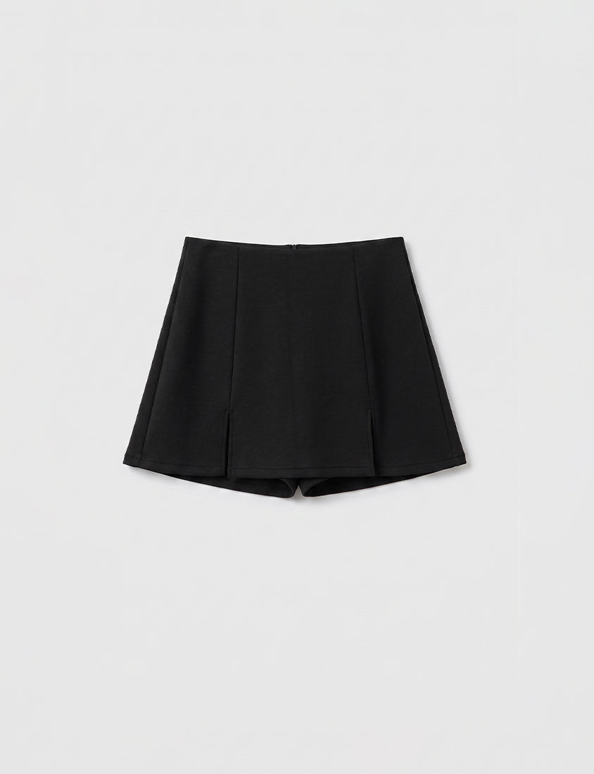 Cloud Cotton A-line Slit Plus Size Skort