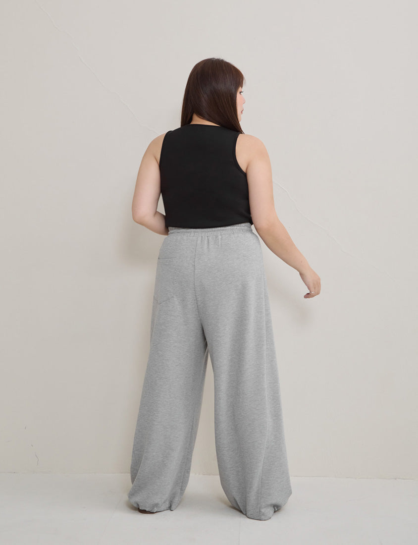 Instant Cool Cloud Cotton Slim Plus Size Curved Pants