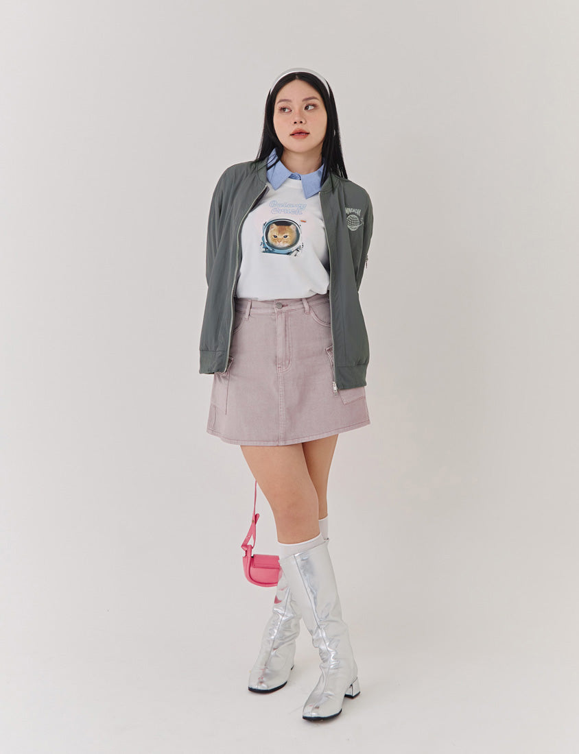 Spacesuit Cover Cat Graphic Plus Size Sweater (Unisex) (MIND.A.DAY Collaboration)