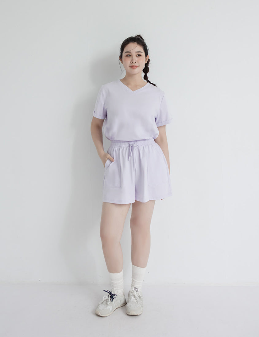 Instant Icy Cooling Sorona Plus Size V-Neck Tee