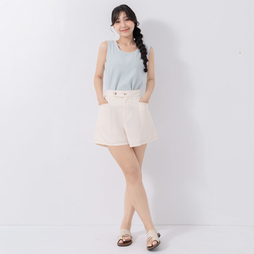 Versatile Square Neck Butterfly Embroidered Plus Size Tank Top