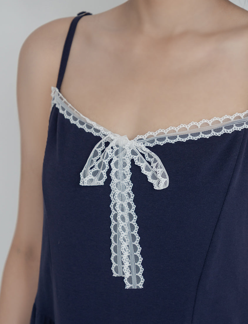 French Style Minimalist Adjustable Plus Size Cami Maxi Dress