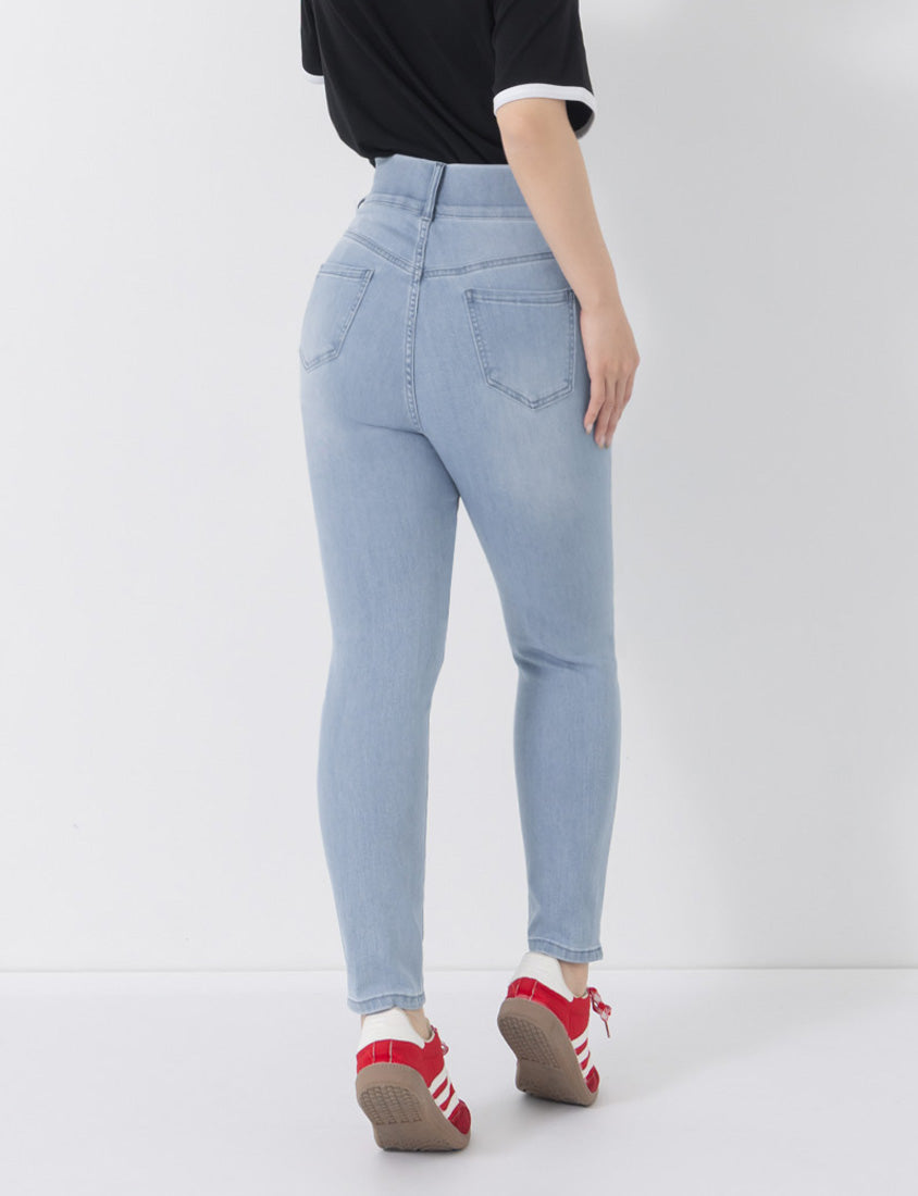 Ultra High Waist Tummy Flattering Long Leg Plus Size Jeans