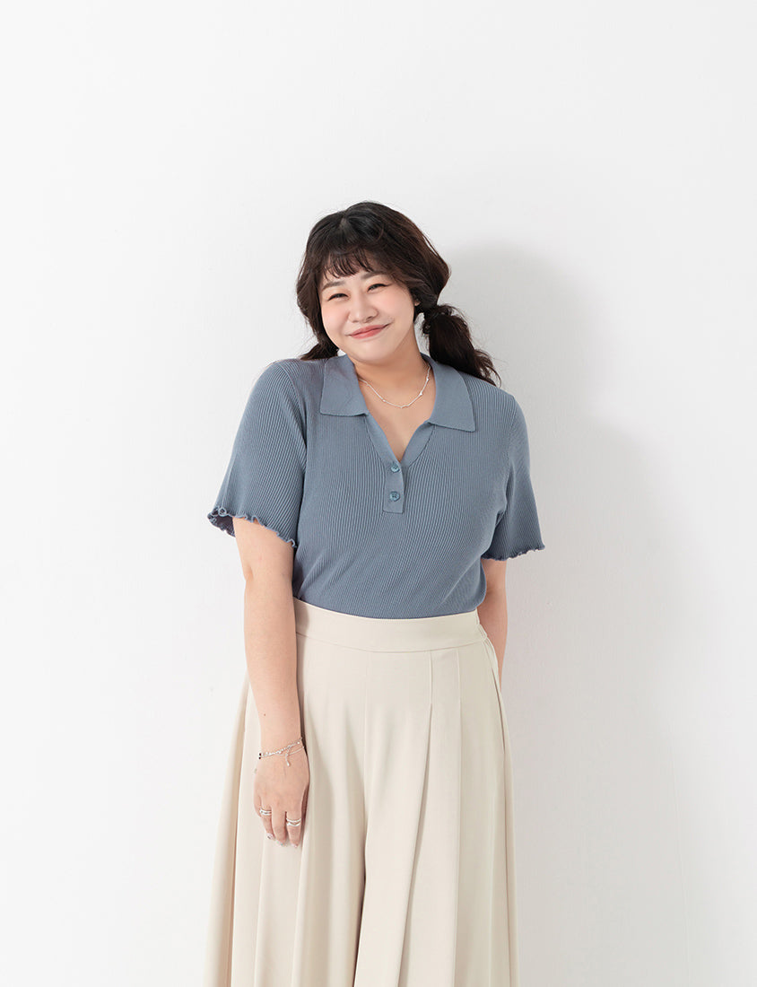 Instant Cooling Chiffon Pleated Plus Size Wide Leg Pants
