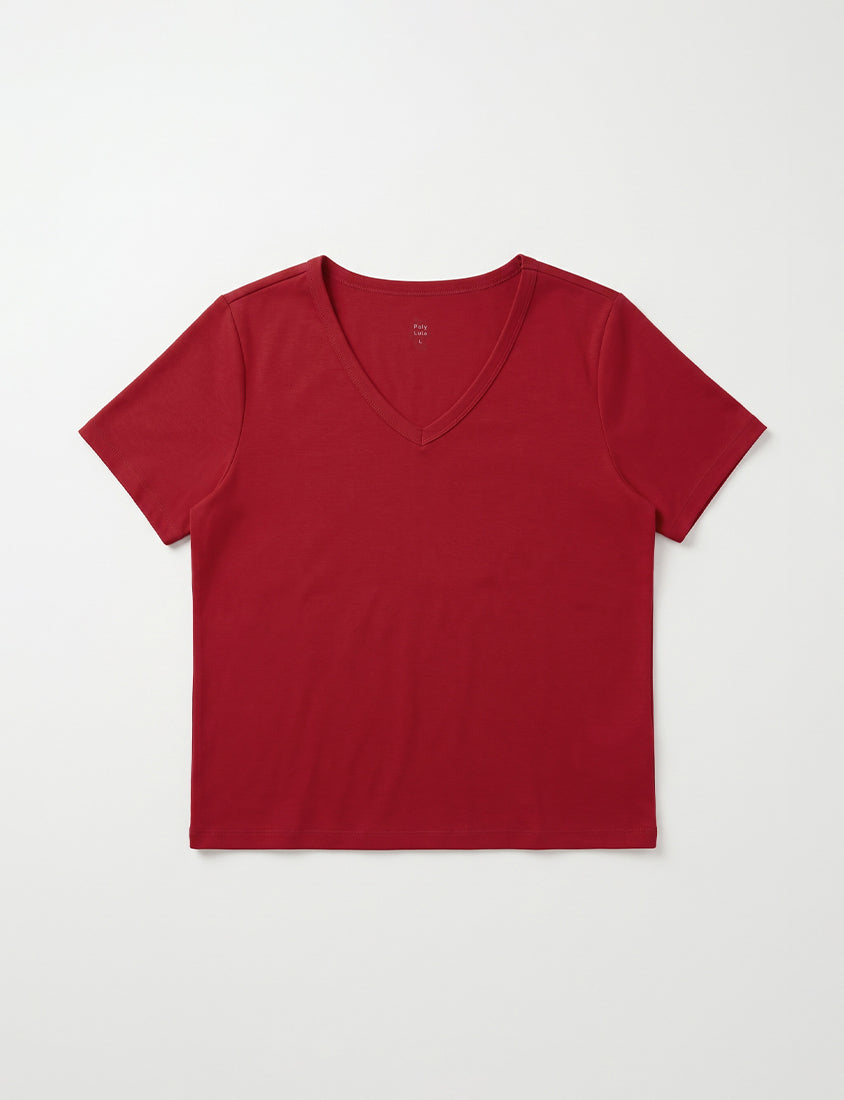 Upgraded 2.0! V-Neck Plus Size Slim Tee