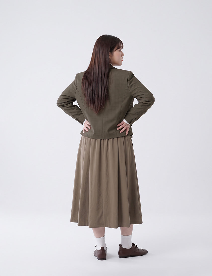 Korean Style Preppy Cropped Plus Size Blazer
