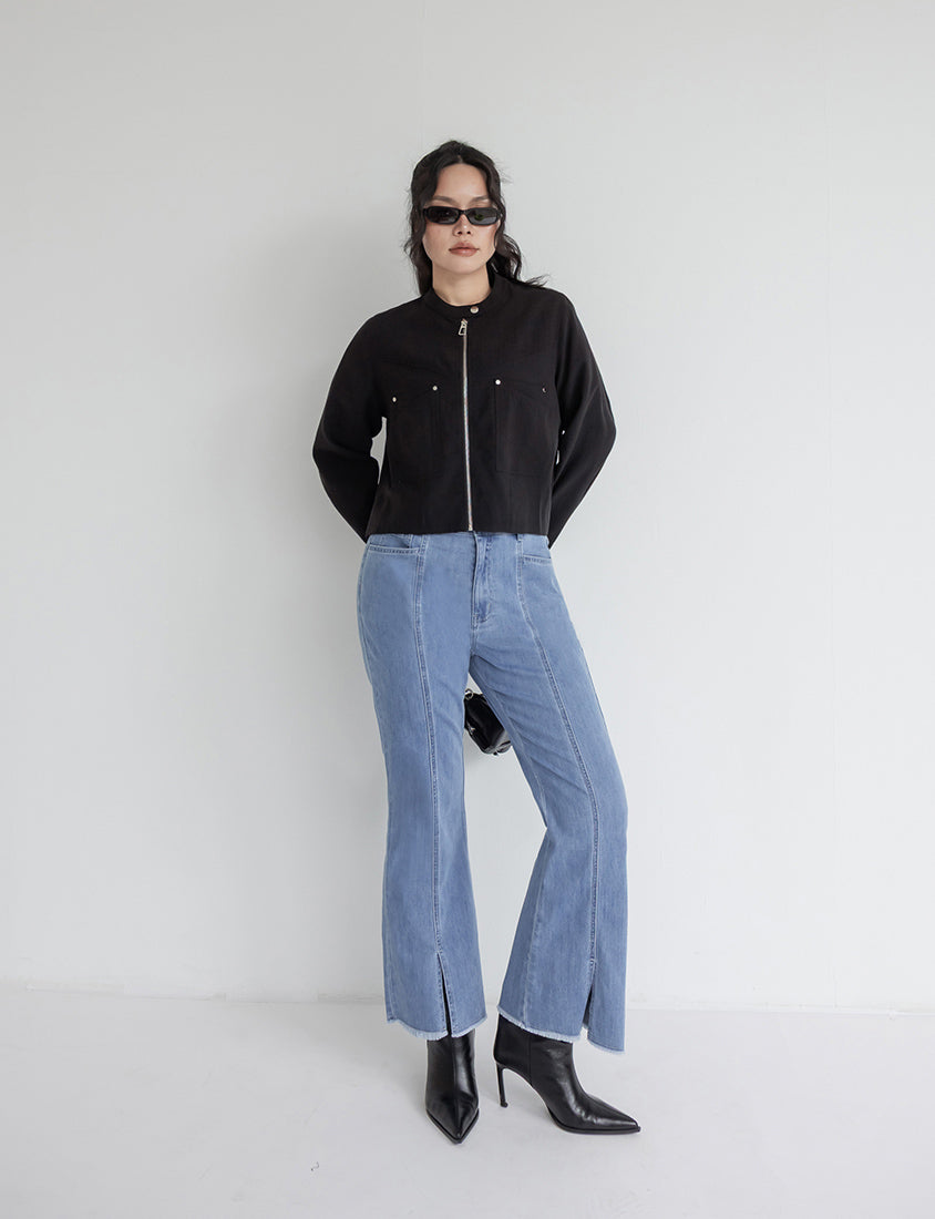 MUA! High Waist Tummy Flattering Supermodel Plus Size Flared Jeans
