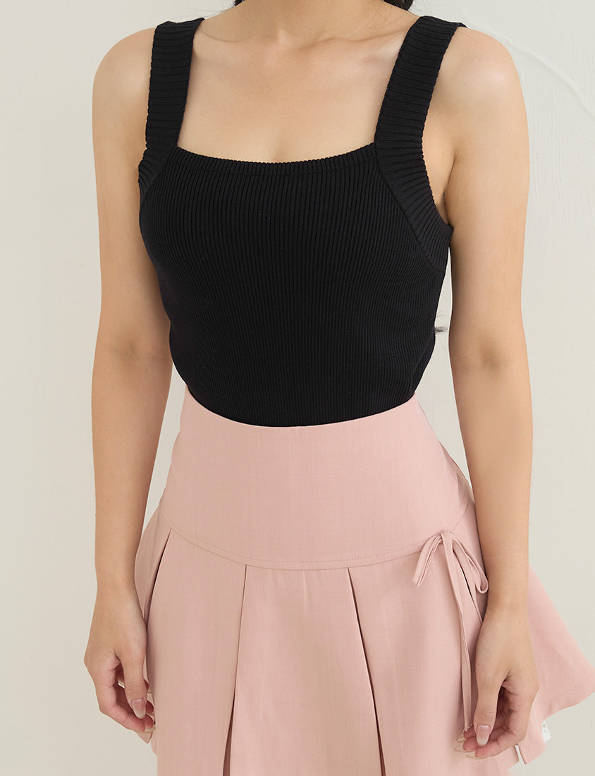 Zero Armpit Bulges Slimming Square Neck Knit Plus Size Tank Top