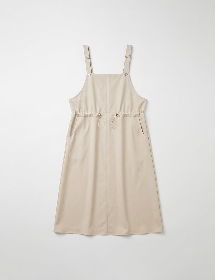Adjustable Heart Button Strap Plus Size Maxi Dress